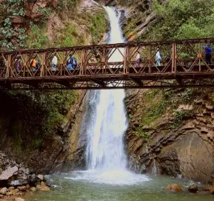 Adéntrate en la naturaleza salvaje y descubre la Catarata Rayantambo en Oxapampa con Alpinas Hoteles Cabañas. Un refugio de exuberancia y asombro.
